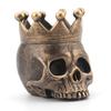 Halloween Crown Skull Candle Holder Votive Tealight Candle Stand Living Room Bathroom Candlestick Decoration Table Centerpiece Ornament