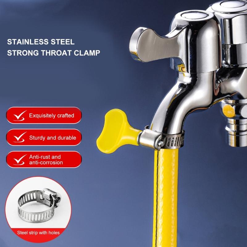 10lots Multipurpose Rustless Steel Hose Clip for Water Gas Pipe Connection Secure Grip 13 19mm Diameter Ranges