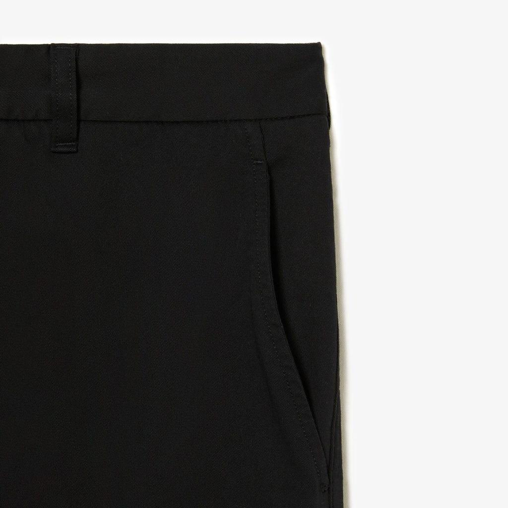 Lacoste Mens Cotton Stretch Tapered Chinos