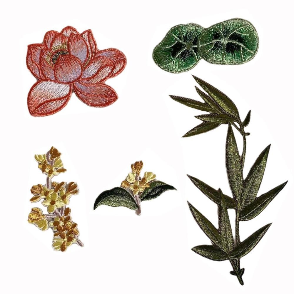 

Adhesive Clothing Applique Chinese Style Clothes Patches for Cheongsam 5PCS