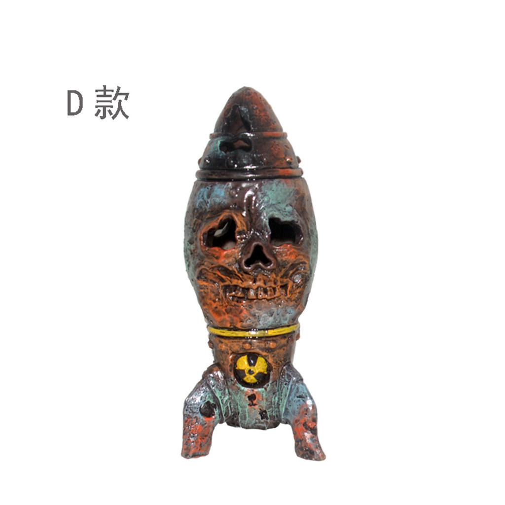 

Поразительная полимерная скульптура «Череп-бомба» для праздничного хэллоуинского декора сада и дома Skull Bomb D