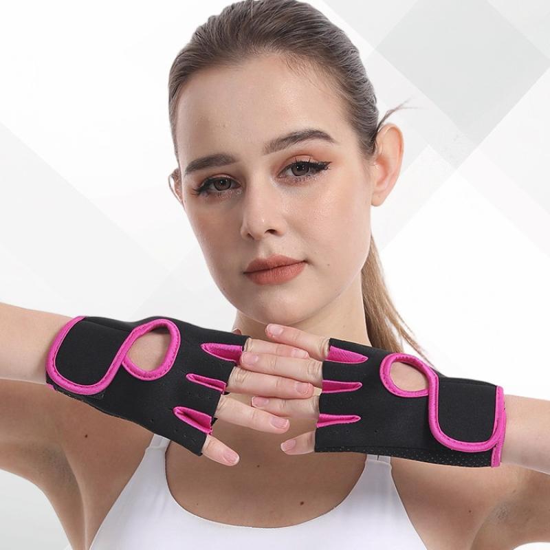 Women Men Fitness Gym Gloves Weightlifting Gloves Half Finger Breathable Non-Slip Gel Pad Bodybuilding Training Dumbbells Gloves