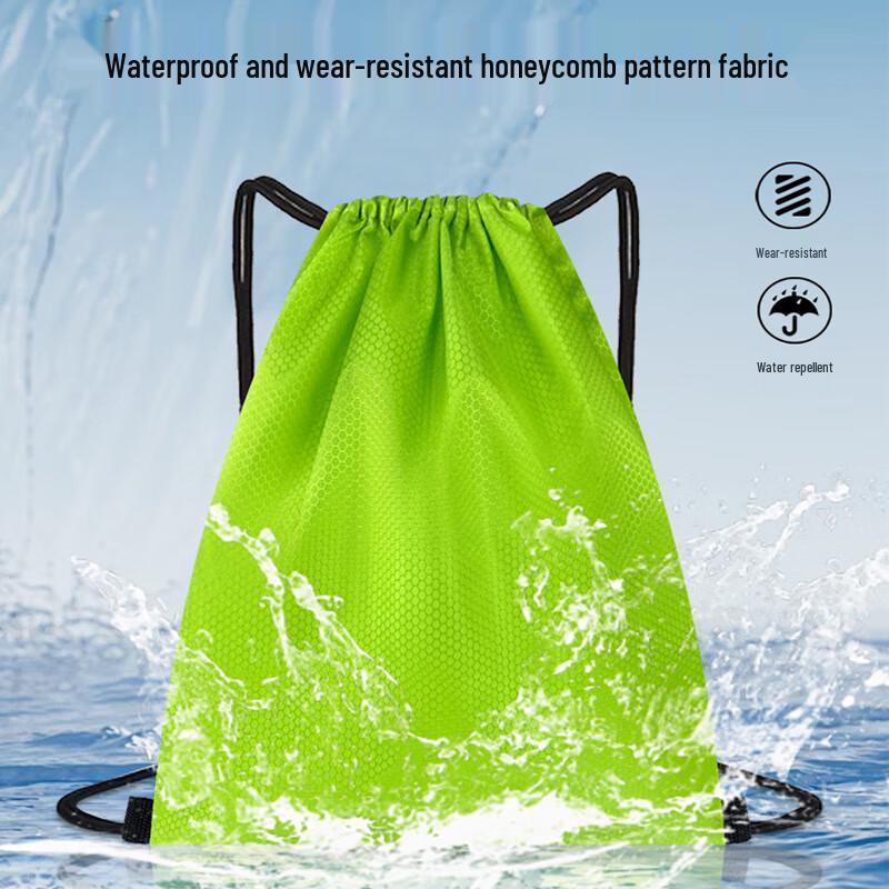 Waterproof Drawstring Sports Backpack with Ball Net
