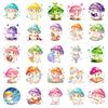 56/112Pcs Colorful Mushroom Creative Cartoon Stickers DIY for Stationery Box Pen Holder Lunch Box Phone Laptop Guitar Waterproof