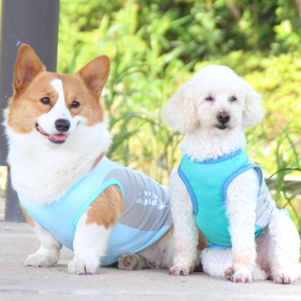 Dog Vest Summer Cooling Breathable Puppy Clothes Lightweight Comfortable Durable Pet Cooling Vest Fashionable Dog Shirts