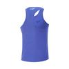 Li Ning Dragon Sparrow Skin-Friendly Breathable Simple Slim Fit Sleeveless Racing Competition Top Vest Men Tops Bright-Blue AAYV123-6
