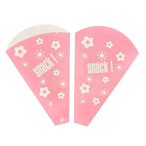 Crepe Triangular Bags, Pink, 400 Count