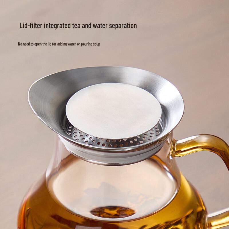 Glass Teapot with Stainless Steel Infuser