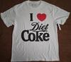 Offiziell lizenziertes "I Heart Diet Coke" Grafik-T-Shirt Weiß Größe XL NWT