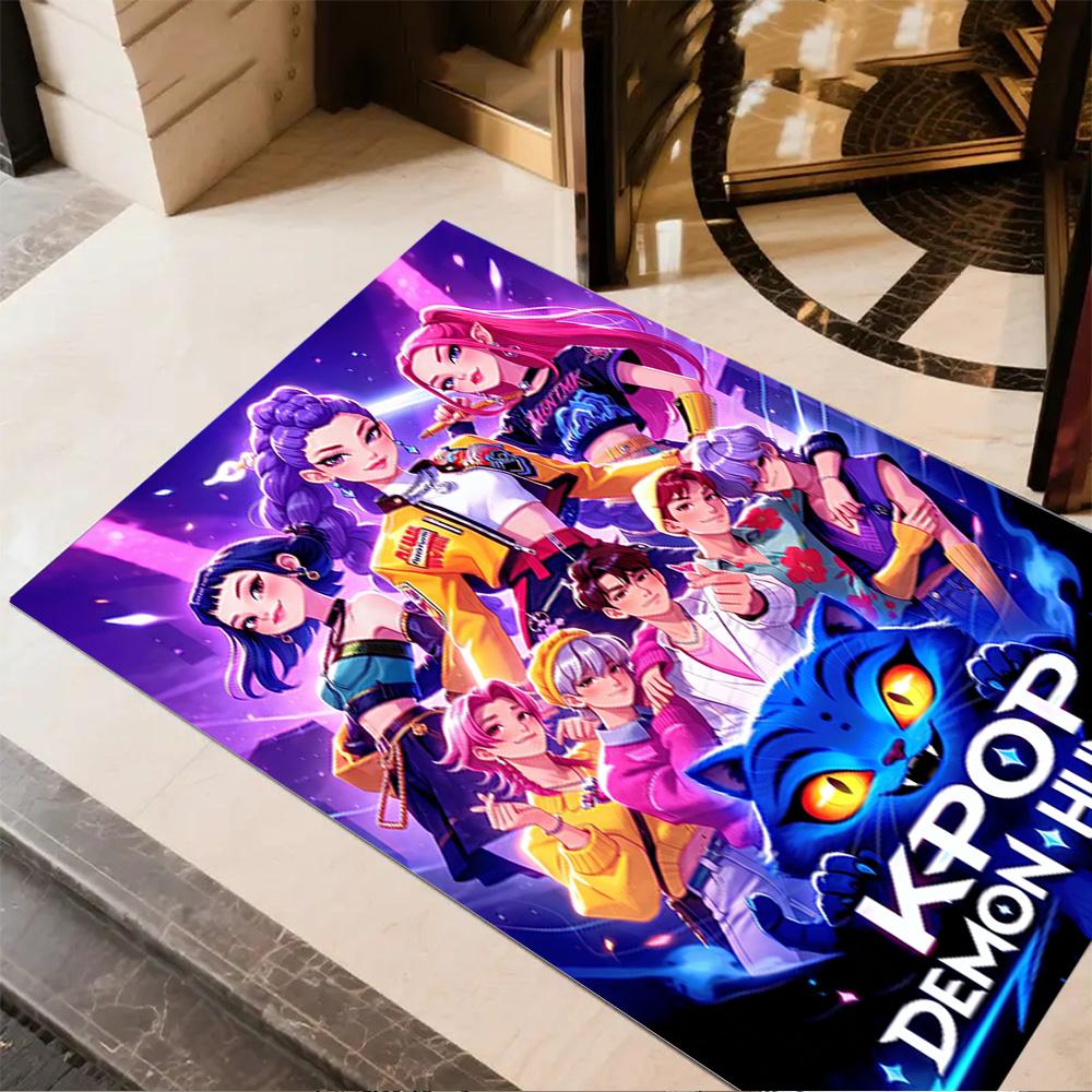 Hunters: Cosmic Quest Floor Rug Office Rug Perfect for Balcony Study Room Game Room Foyer Anti-slip Rug Anime Office Decor