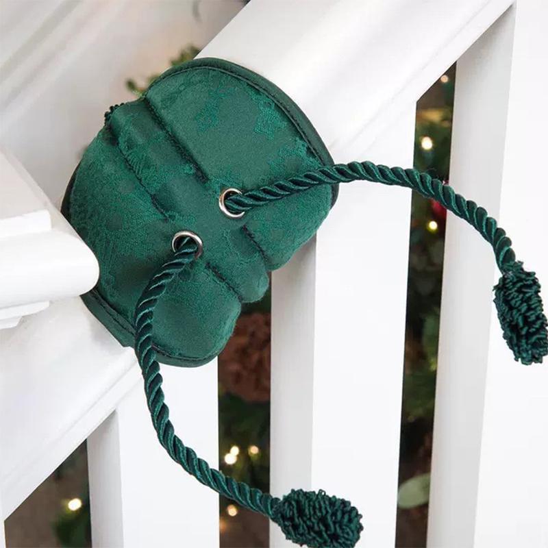 

Reusable Padded Garland Ties, Secure Damage-Free Hanger for Christmas Garland Lights on Staircase, Fireplace Mantel Home Decor