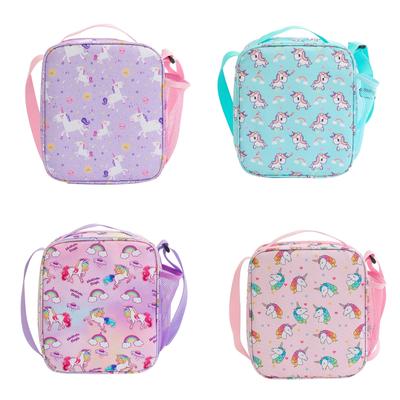 Bolsa de almoço de unicórnio fofa com desenho animado, bolsa térmica para alimentos, lancheira, suprimentos para piquenique, bolsa térmica para crianças, menina e menino