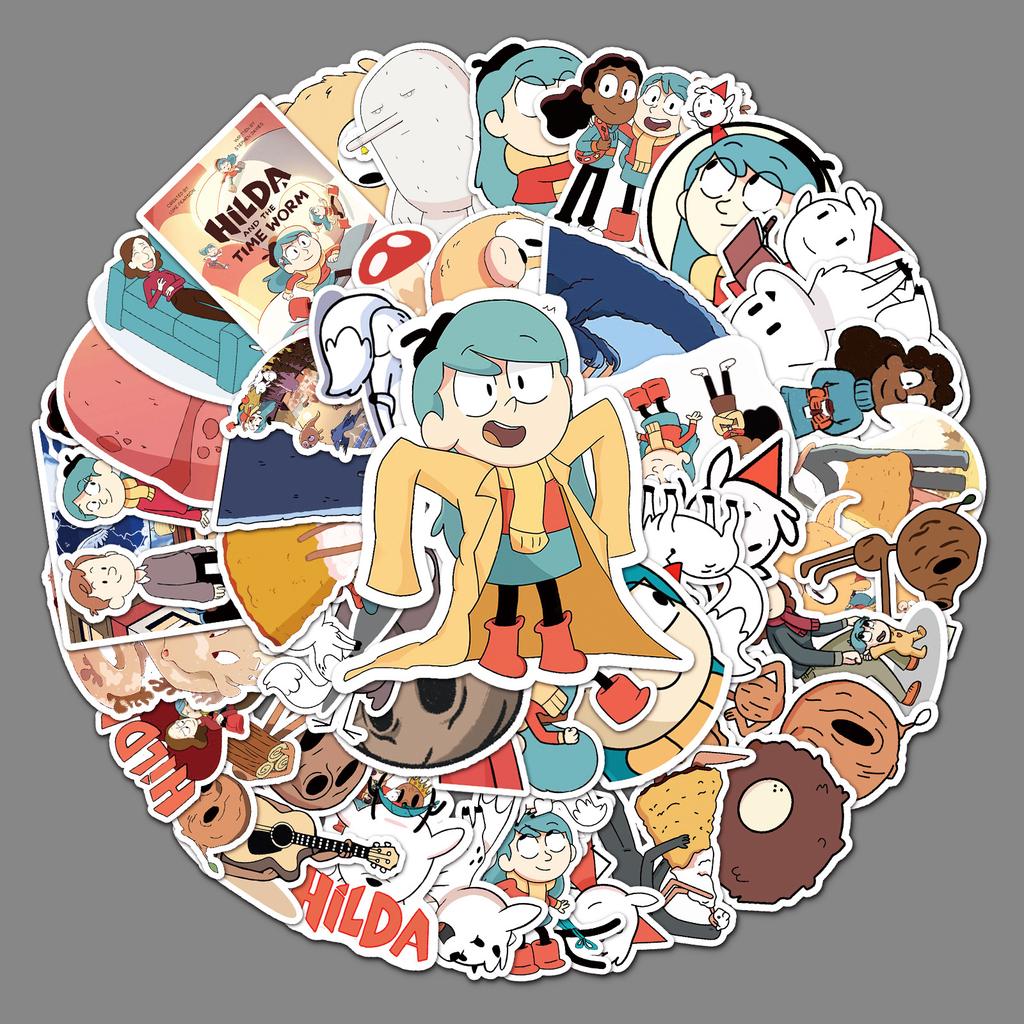 50 Cartoon Animation Personalized DIY Children's Gourmet Card Decorative Scooter Car Mobile Phone Creative Stickers