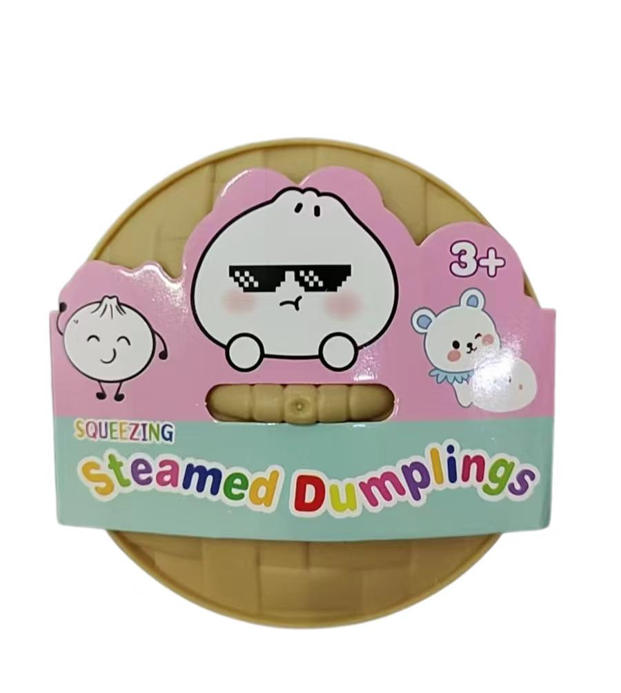 Blind Box Cartoon Expressie Grote Broodjes Knijp Plezier Gesimuleerde Xiaolongbao Stressverlichter Speelgoed Student Klein Cadeau Bola Pop It Fidget