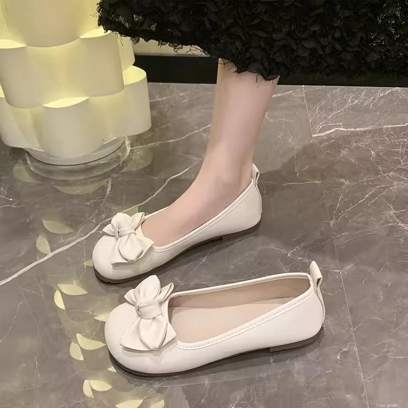 Women's shoes shallow casual single shoes spring 2025 new versatile commuter flat heel east gate