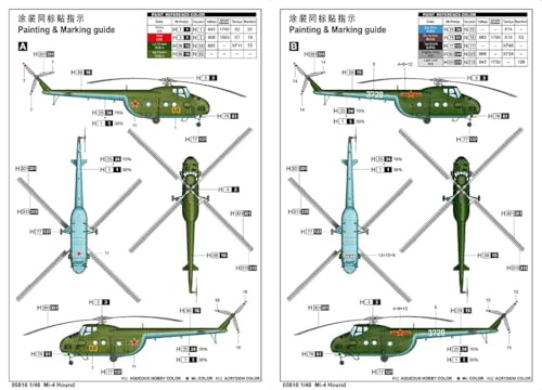 Trumpeter 1/48 Soviet Air Force Mi-4 Hound Plastic Model Kit 05816