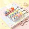 4-Key Reduce Pressure Toy Fruit Push Button Keychain Mini Keychain Pendant  Daily Use