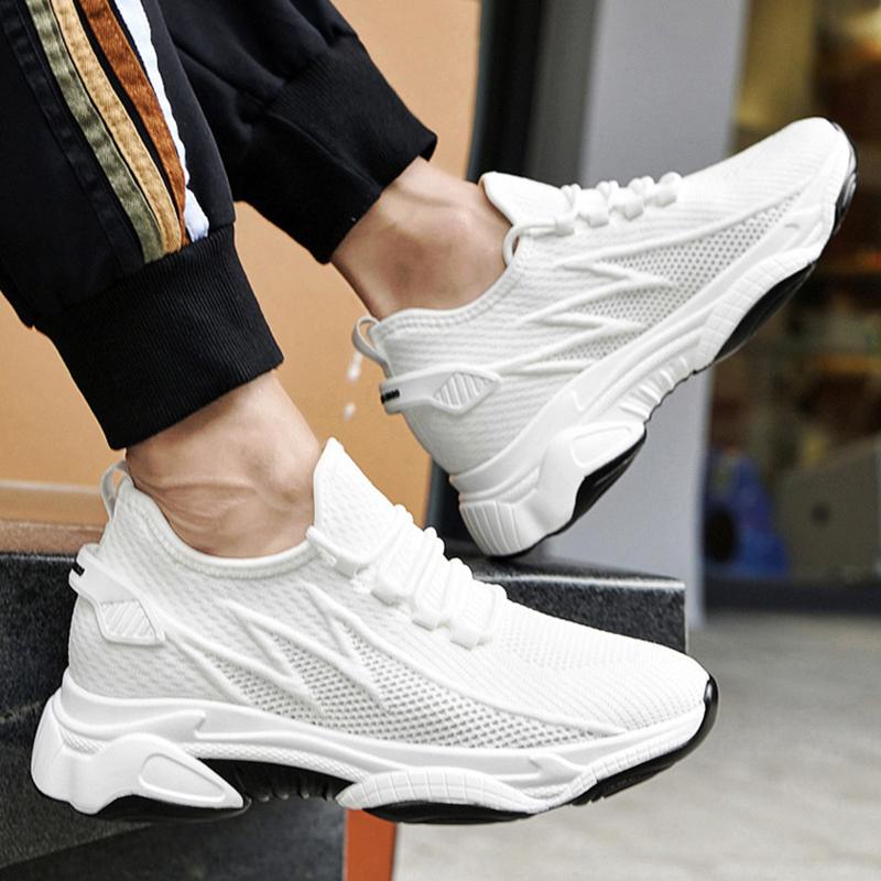 Fashion Men Elevator Shoes Height Increase Sneakers Shoes for Men 10cm Breathable Casual Shoes Invisible Inner Heightening 8cm Men Shoes