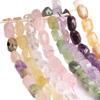 Imported Raw Tourmaline, Amethyst, and White Crystal Faceted Beads for DIY Bracelet Accessories