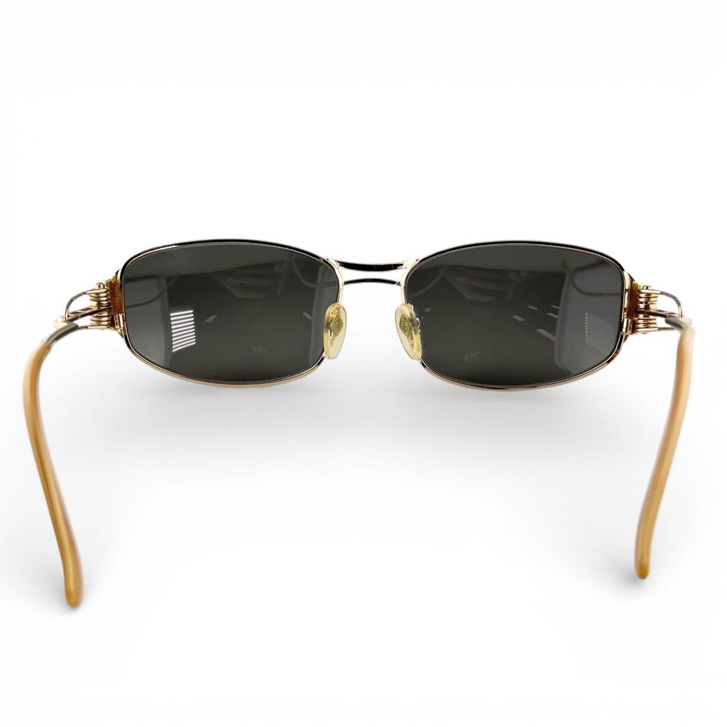 Great JEAN-PAUL GAULTIER sunglasses Spring temples gold Women 56-6103 Used