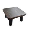 Japanese Burnt Paulownia Minimalist Tatami Stand Solid Wood Bay Window Desk Handcrafted Window-Side Table