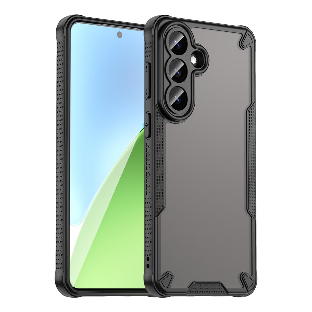 For Samsung Galaxy S26+ Case PC + TPU Semi-Transparent Frosted Finish Protective Phone Cover