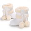 Winter Snow Baby Boots Warm Fluff Balls Indoor Cottton Soft Rubber Sole Infant Newborn Toddler Baby Shoes