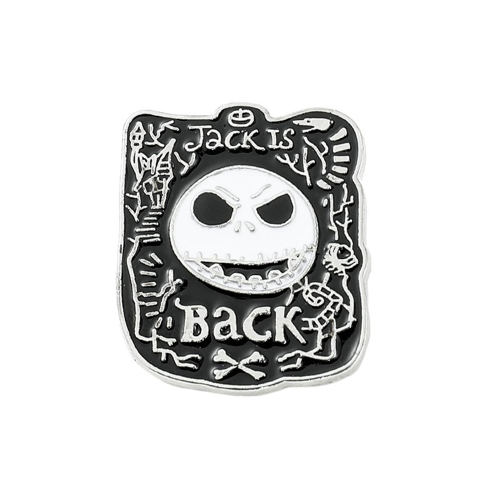 Hot Sale, Stitch Christmas Eve Fright Brooch, European and American Cartoon Cute Metal Badge Silk Scarf Buckle Batch