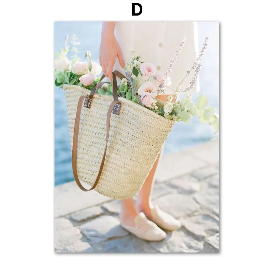 Leinwandmalerei Retro Auto Surfbretter Motorräder Heißluftballons Blumen Wandkunst und Druck Wandbilder Wohnzimmer Heimdekor