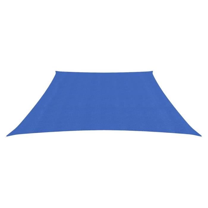 VidaXL Shade Sail 160 G-m² Blue 3-4x2 M HDPE