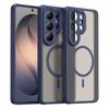 Frosted Shield Shockproof Case For Samsung Galaxy S26 Ultra S25 FE S24 Plus 5G TPU Frame Plastic Magnetic Phone Cover Fundas