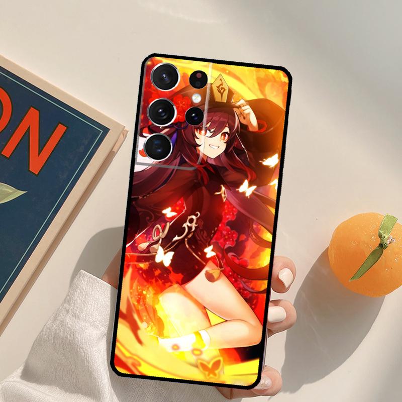 

Hu Tao Genshin Impact Phone Case For Samsung Galaxy S26 S25 S20 S21 S22 S23 S24 Ultra S10 Plus S25 FE Back Cover Galaxy S20