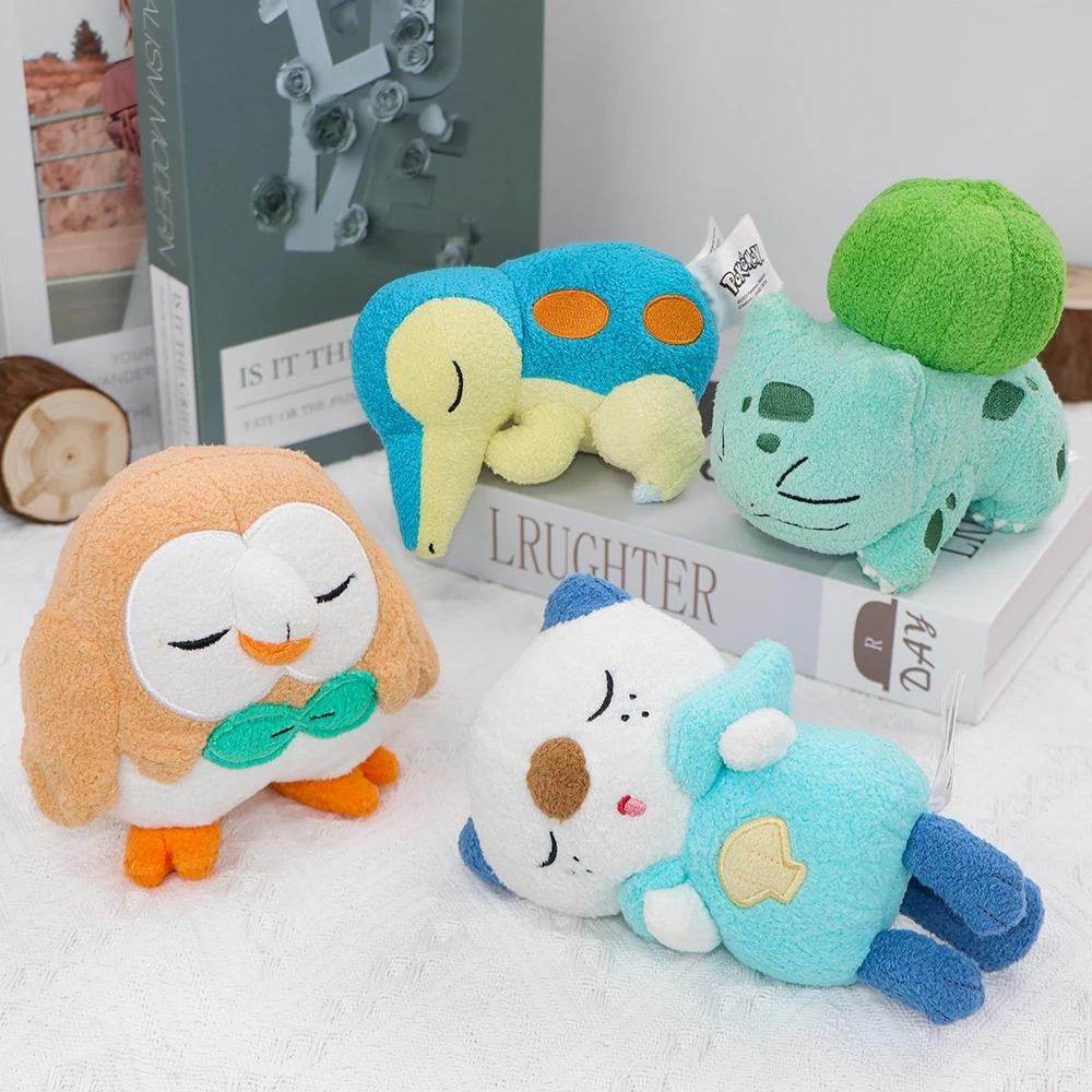 Oshawott Caterpie Gardevoir Oshawott Cyndaquil Plush Toys Cute Anime Stuffed Bulbasaur Pikachu Cartoon Peluche Doll Gfit 18-20CM