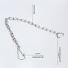 Stainless Steel Lift Chain with Hook and Rings Stainless Steel Flush Flapper Chain for Most Modern Toilets Easy to Use