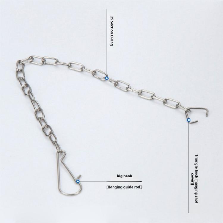 Stainless Steel Lift Chain with Hook and Rings Stainless Steel Flush Flapper Chain for Most Modern Toilets Easy to Use