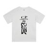C.P.COMPANY Round-neck Casual Printed Loose Short-sleeved Shirt White 227