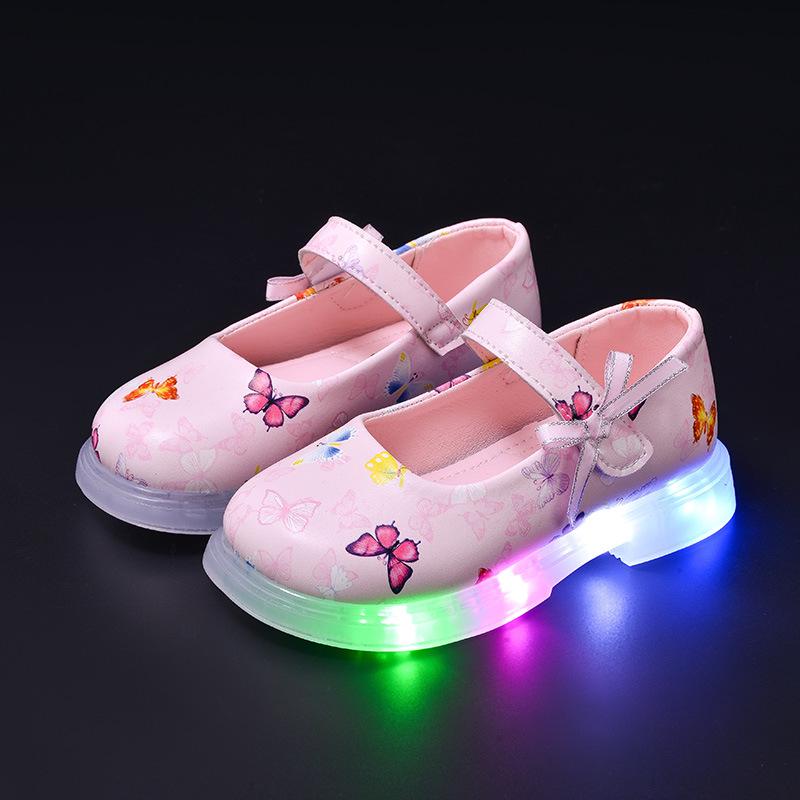 New Spring Butterfly Light-Up Toddler Sandals – Comfortable & Fashionable for Girls