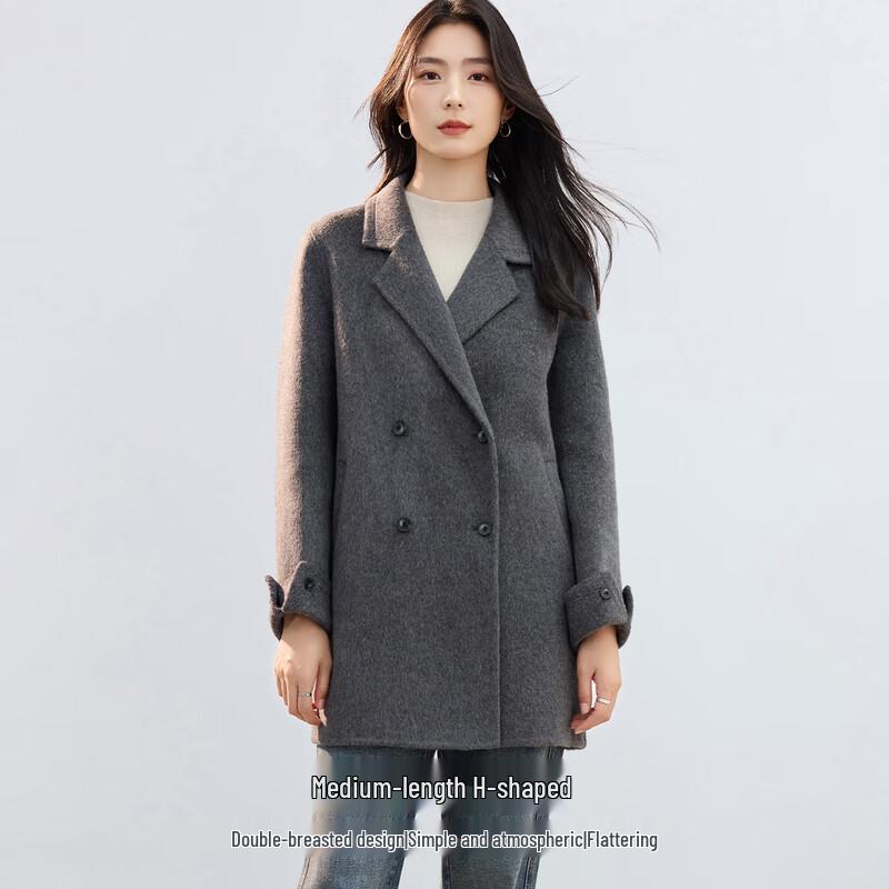 Women's Wool Double-Sided Mid-Length Coat