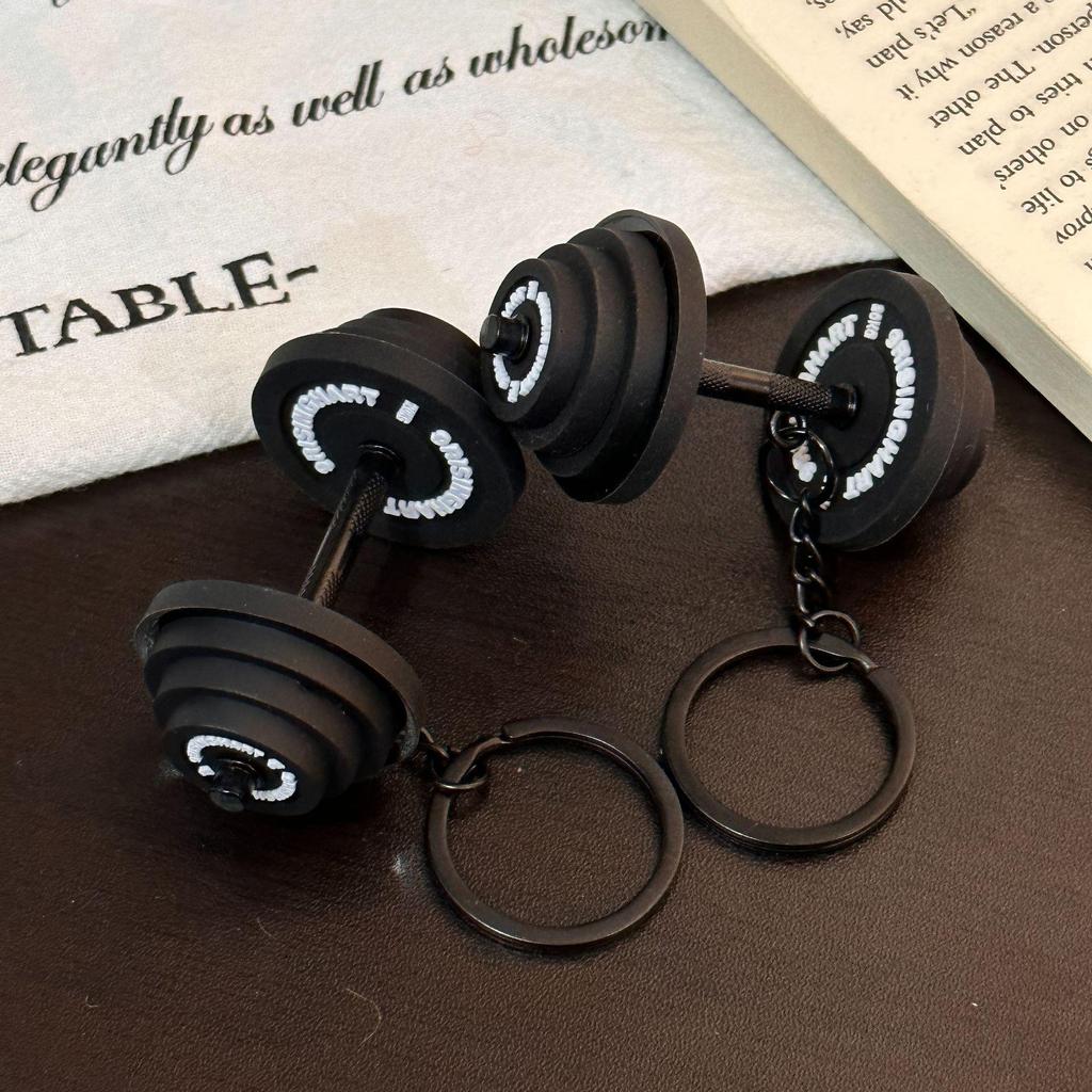 Miu Series Mini Barbell & Dumbbell Plate Keychain Bag Charm