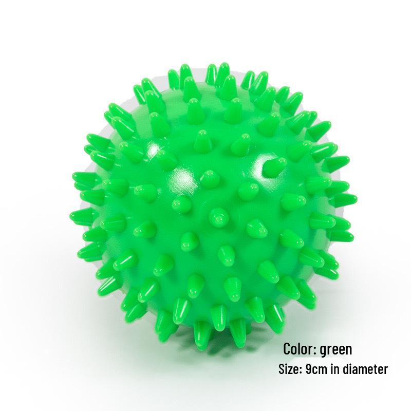 

Cross-Border PVC Spike Massage Ball for Yoga, Fitness, Fascia, Sole, and Muscle Relaxation 6.8 cm зелений