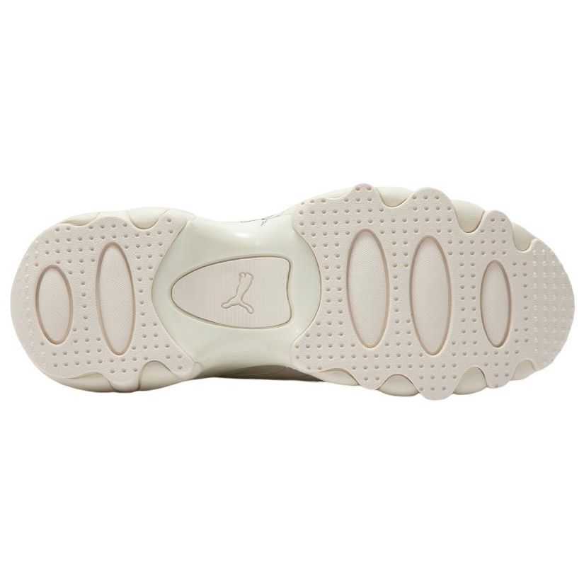 Puma Pulsar Wedge Logo Play Leather Trendy Mid-Top Dad Shoes Women sneaker White Pink 395450-01