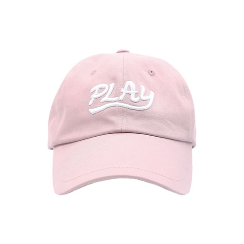 

PLAYIAN Play Embroidery Point Ball Cap - PINK FREE