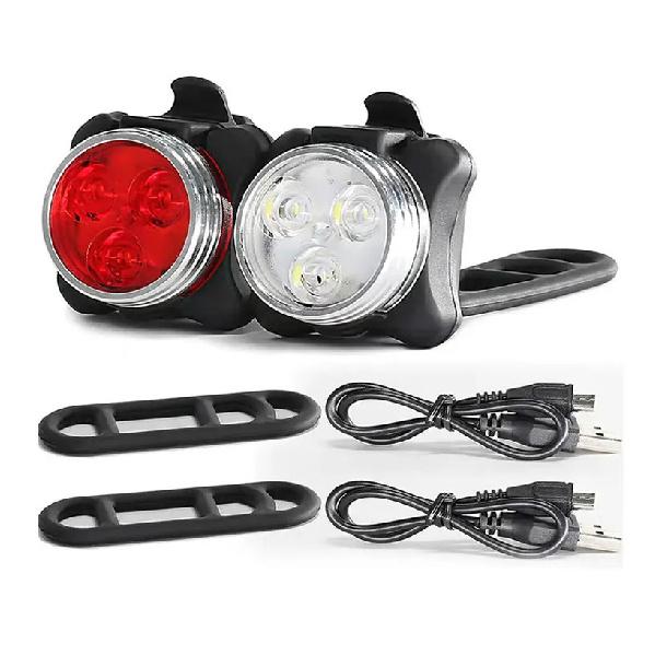 Bicycle Front Rear Light Bike Warning Taillight USB Rechargeable LED Bike Light Waterproof MTB Cycling Lamp Bike Accessories
