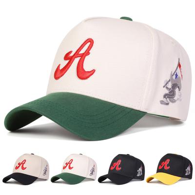 Unisex Personality Letter A Embroidery Baseball Caps Adjustable Casual Hats Spring and Autumn Outdoor Sunscreen Hat