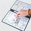 A5 Tragbares wiederverwendbares Whiteboard-Notizbuch-Set mit Stift und Radiergummituch Leder-Notizblock Wochenplaner für stilvolle Büronutzung