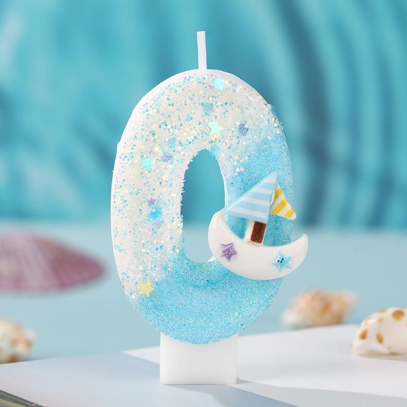 

Smooth Sailing Ocean Series Digital Candles Handmade DIY with Small Boat Decoration Party Celebrating Creative Candles