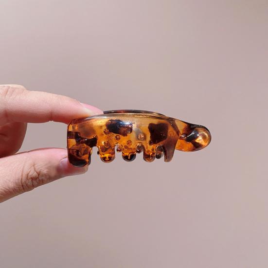 Hairpin Curved Banana Shape Twist Clip Stable Claw Grip Non-Slip Resin Hair