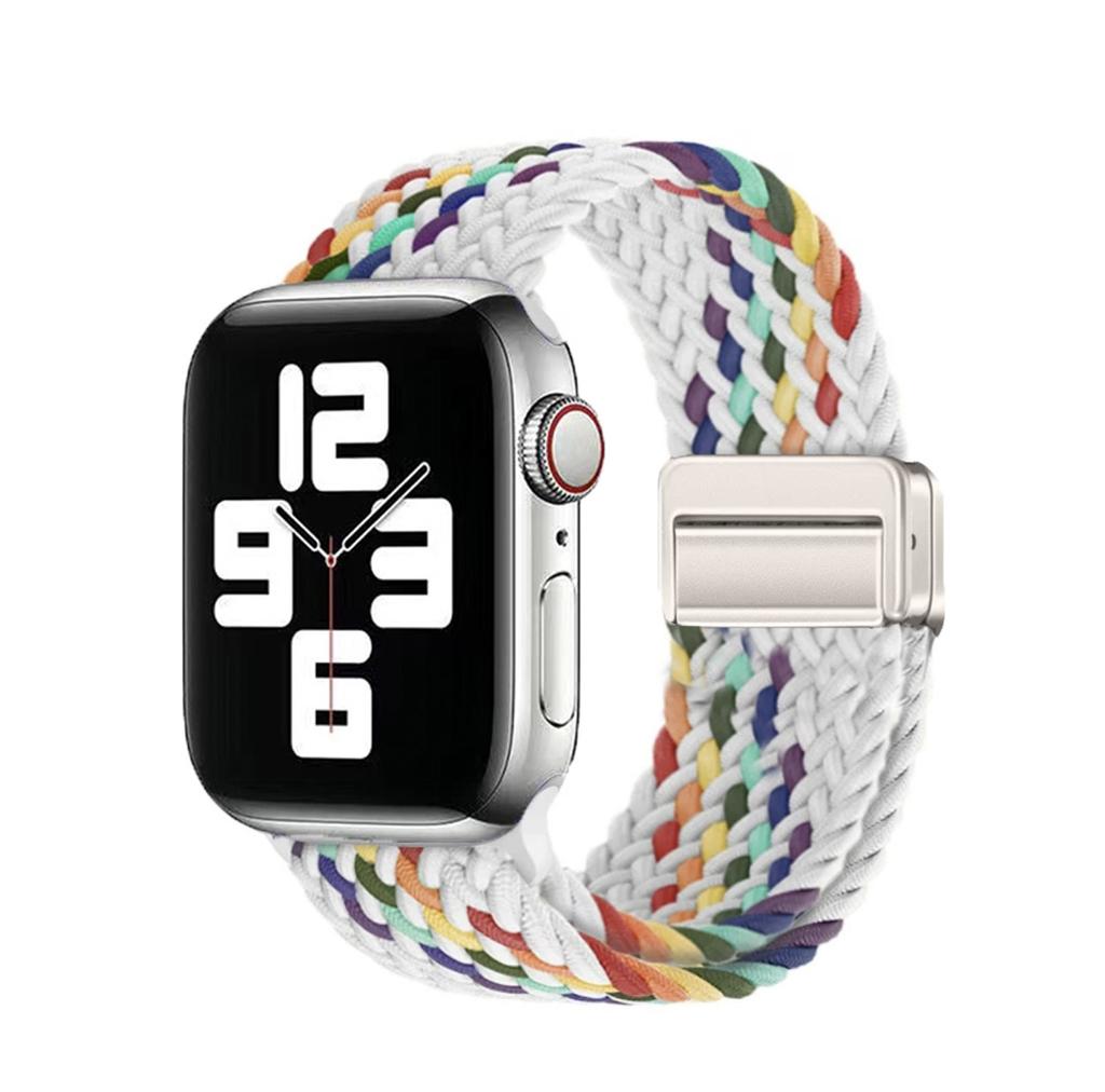 Bracelet Magnétique Tressé en Nylon Pour Apple Watch S10 Génération Applewatch789Iwatchse