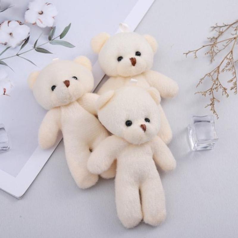10/12/18/20Pcs Birthday Wedding Party Favors Supplies DIY Accessory Mini Cute Cartoon Plush Bear Girl Gift Doll Toys