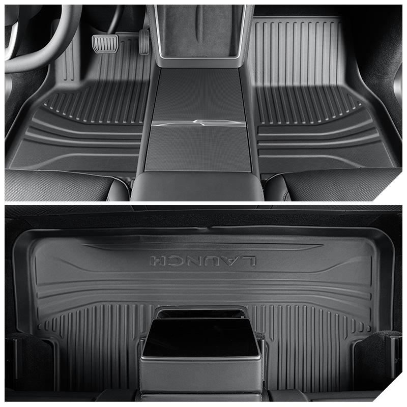 Tesla Model Y (2025) TPE Floor Mats - Specialized Fit for Refresh Headlight Model
